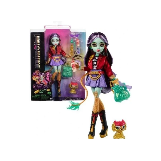 Lalka Monster High Jinafire Long z długimi włosami i zwierzątkiem