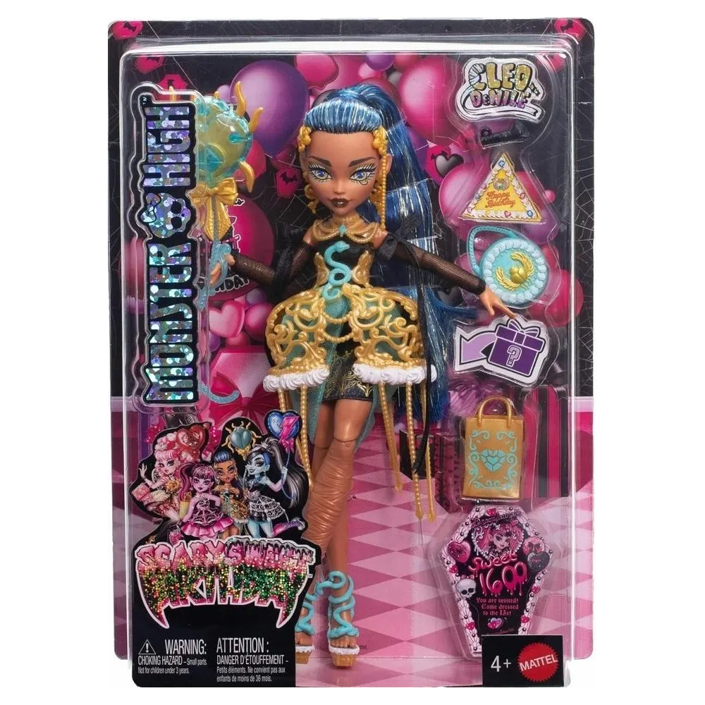 Lalka Monster High Nefera de Nile w stroju inspirowanym mitologią egipską