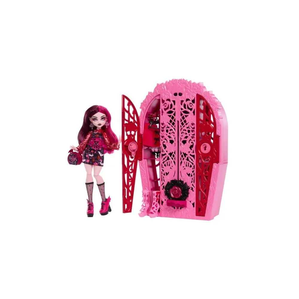 Lalka Draculaura Straszysekrety z akcesoriami i otwieraną szafą