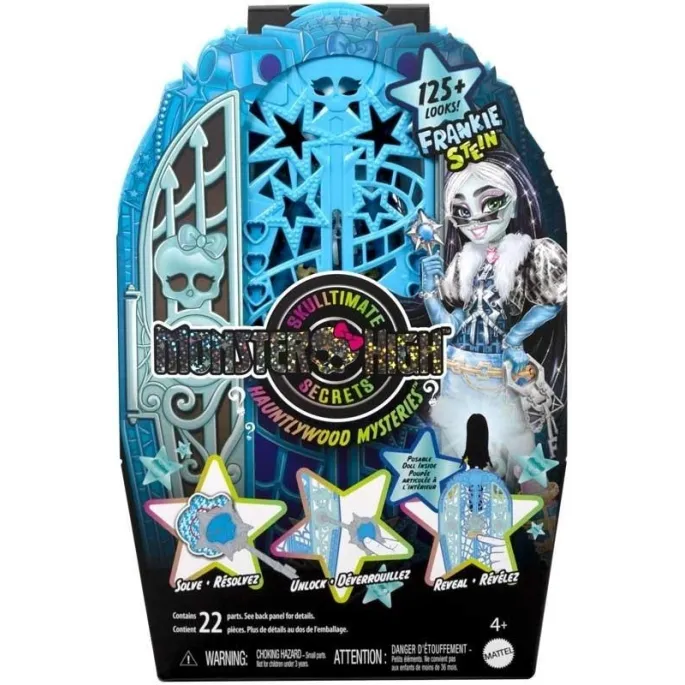 Monster High Straszysekrety Frankie Stein w charakterystycznym stroju i fryzurze