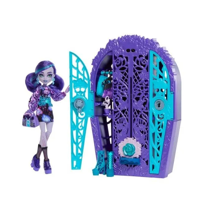 Lalka Twyla Monster High Straszysekrety z akcesoriami i szafą na ubrania