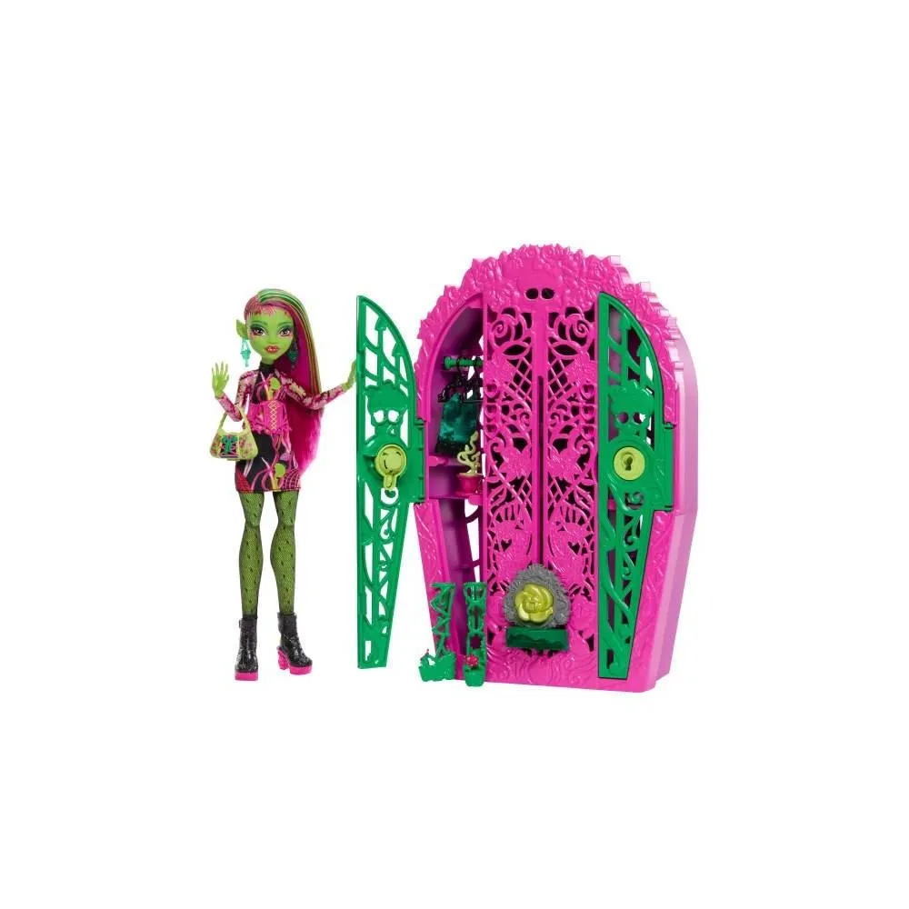 Lalka Venus McFlytrap z akcesoriami i szafą z serii Monster High Straszysekrety