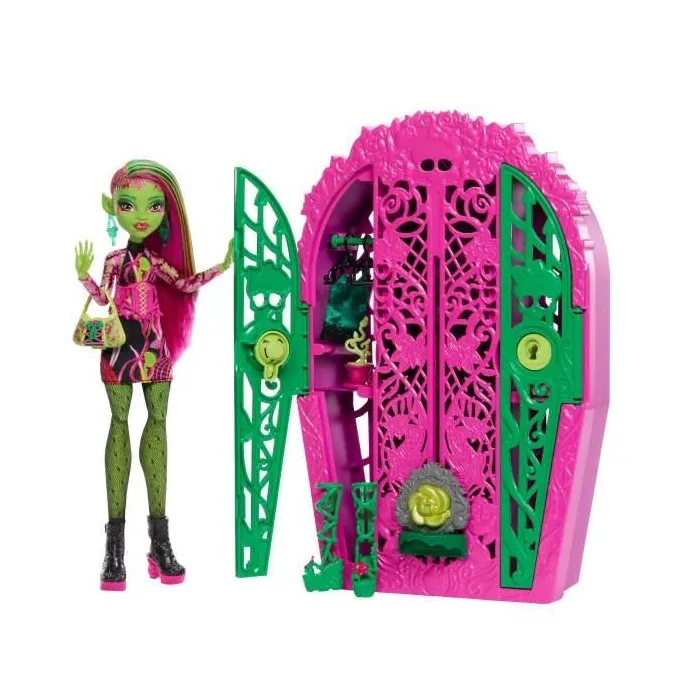 Lalka Venus McFlytrap z akcesoriami i szafą z serii Monster High Straszysekrety