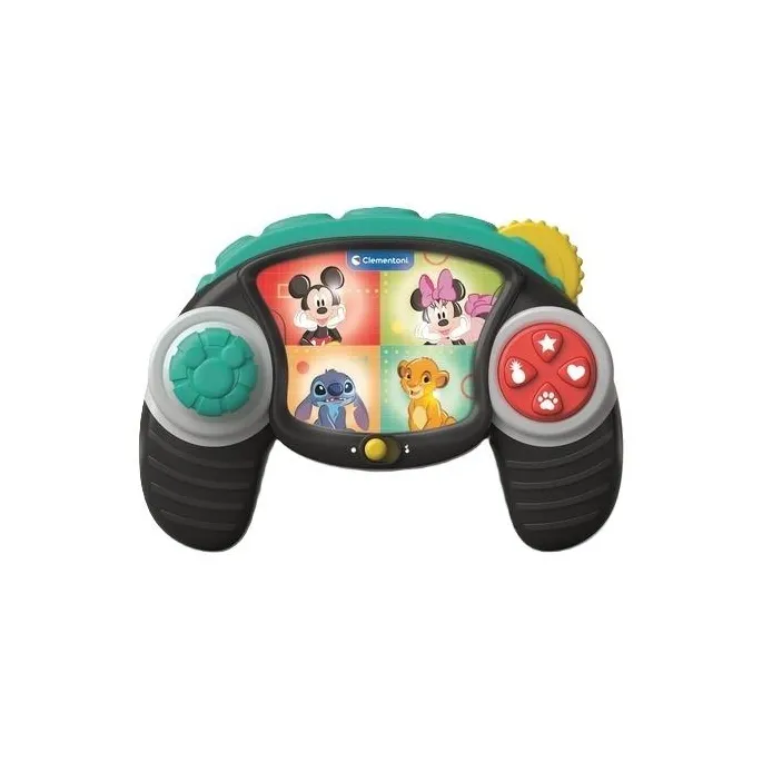 kolorowy pierwszy kontroler do gier dla dzieci z motywem disneya na białym tle