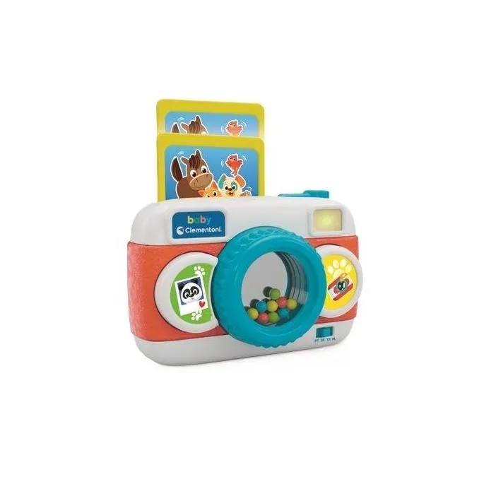 kolorowy mówiący baby aparat zabawka z wysuwaną kartą ze zdjęciem
