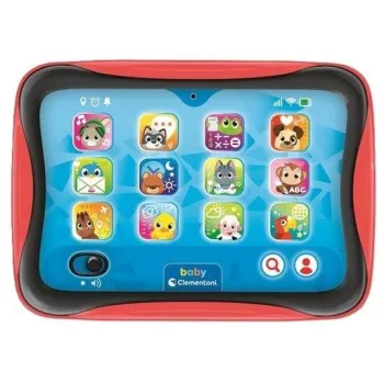 Mówiący baby tablet z dotykowym panelem i kolorowymi ikonami