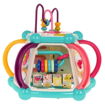 sorter z klockami na dolnej części kostki edukacyjnej