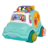 Przekładanka z koralikami na dachu zabawki autobusowej