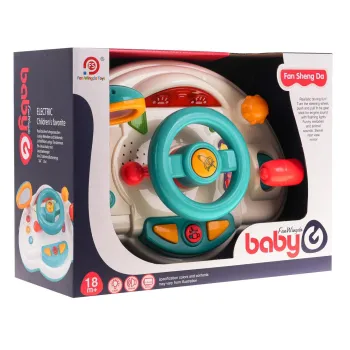 widok zabawki z regulowanym lusterkiem i dźwignią zmiany biegów