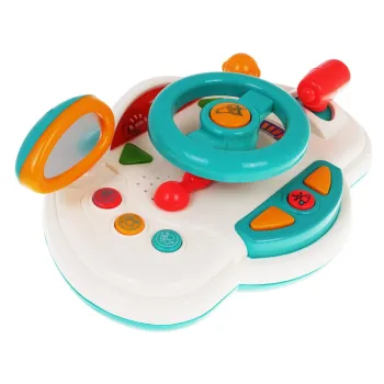 detal ruchomej kierownicy z centralnym guzikiem klaksonu