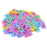 zbliżenie na puzzle z działaniami i wynikami mnożenia