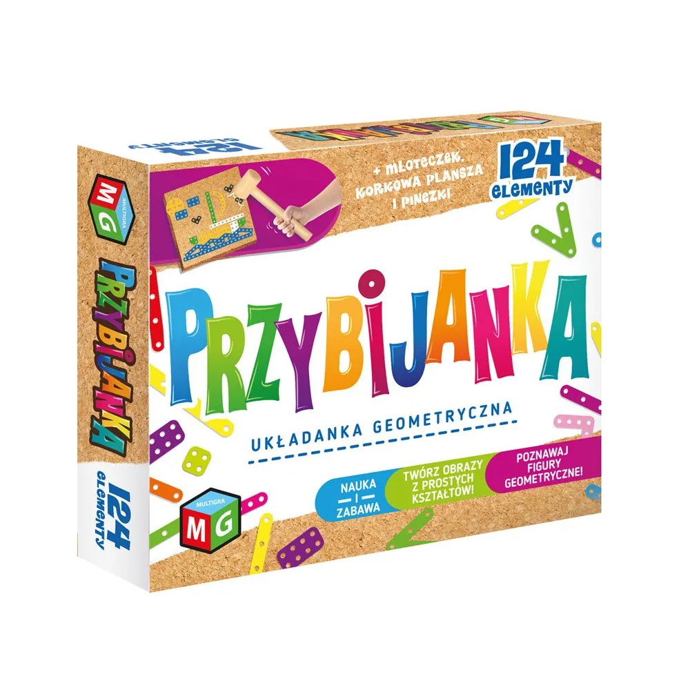 Zestaw Multigra Przybijanka kreatywna w kolorowym opakowaniu