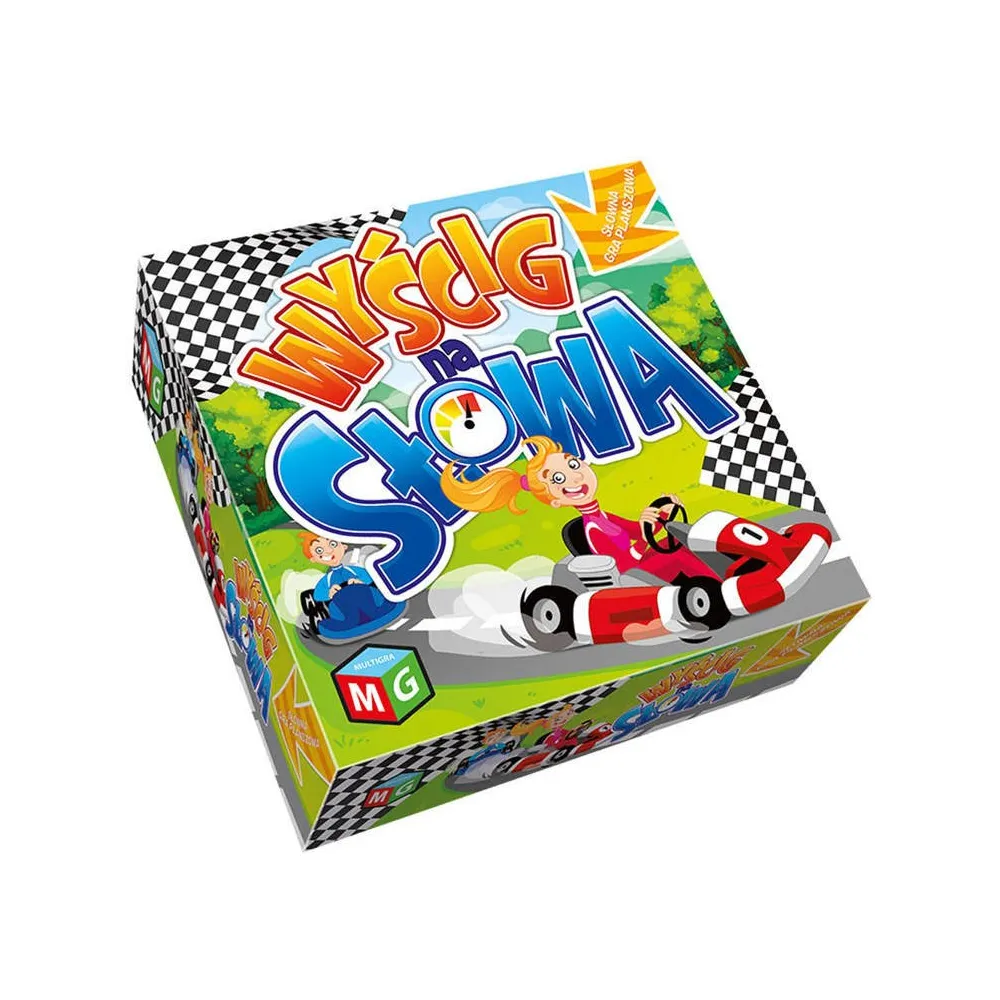 plansza i elementy gry Multigra Wyścig na słowa podczas rozgrywki