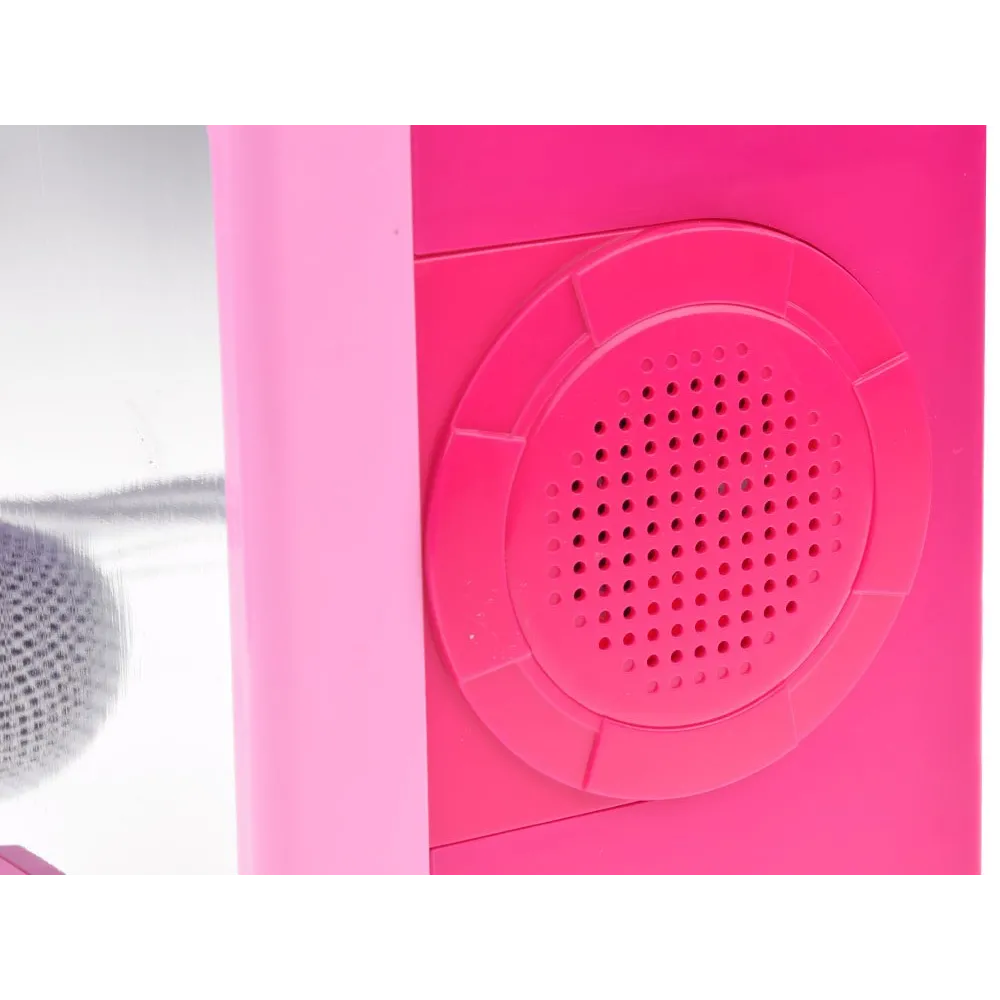 Głośnik dla dzieci Boombox w energetycznym różowym kolorze