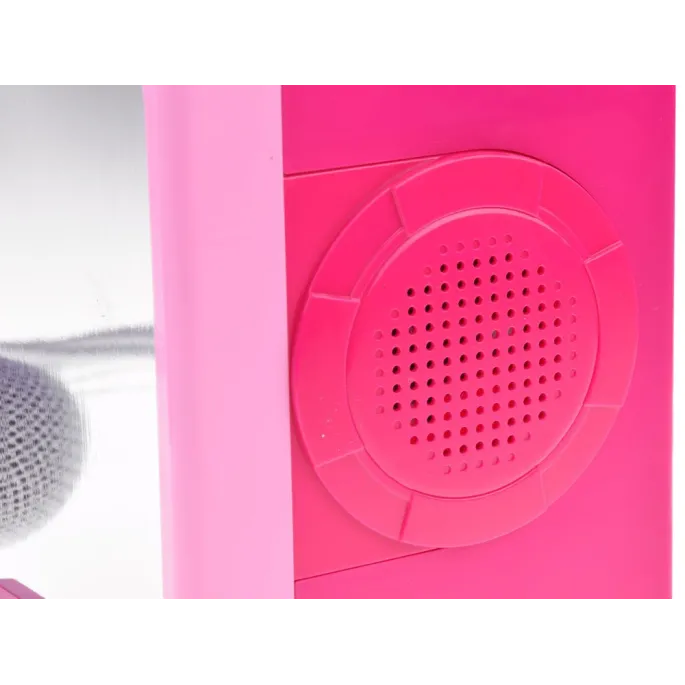 Głośnik dla dzieci Boombox w energetycznym różowym kolorze