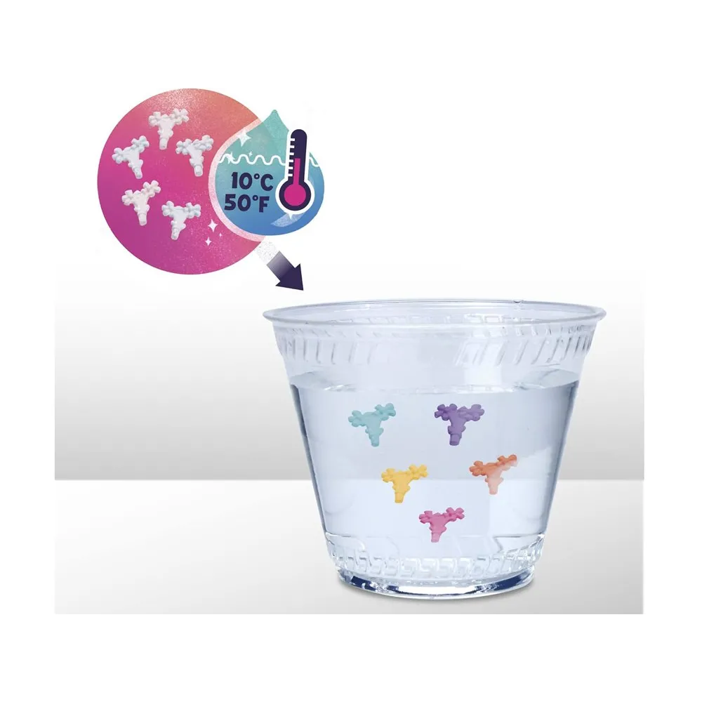 Pokaz efektu zmiany koloru wybranych elementów po zanurzeniu w wodzie