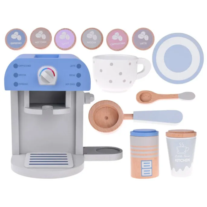 komplet ekspres, filiżanka i cukiernica na tle dziecięcego pokoju