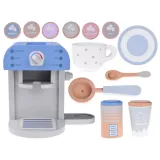 komplet ekspres, filiżanka i cukiernica na tle dziecięcego pokoju