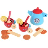 zestaw z detalem ciasta, krakersów i plasterków cytryny