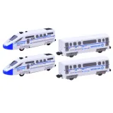 elementy zestawu kolejki – tunele, drzewa i znaki kolejowe