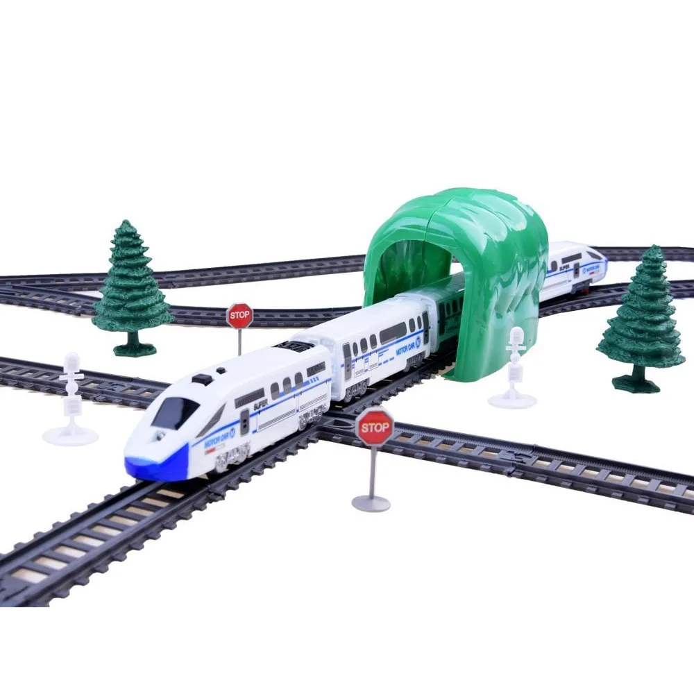 gotowa konfiguracja torowiska z elementami otoczenia