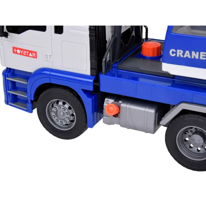 auto budowlane dźwig podczas symulowanej zabawy przenoszenia