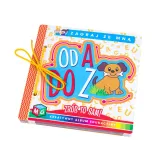 Strona z przykładowymi literami do śledzenia i ćwiczenia pisania