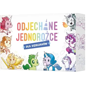 Kolorowe karty z jednorożcami z gry Odjechane Jednorożce dla dzieciaków