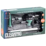 zbliżenie na otwierany kubełek na kurz odkurzacza dziecięcego