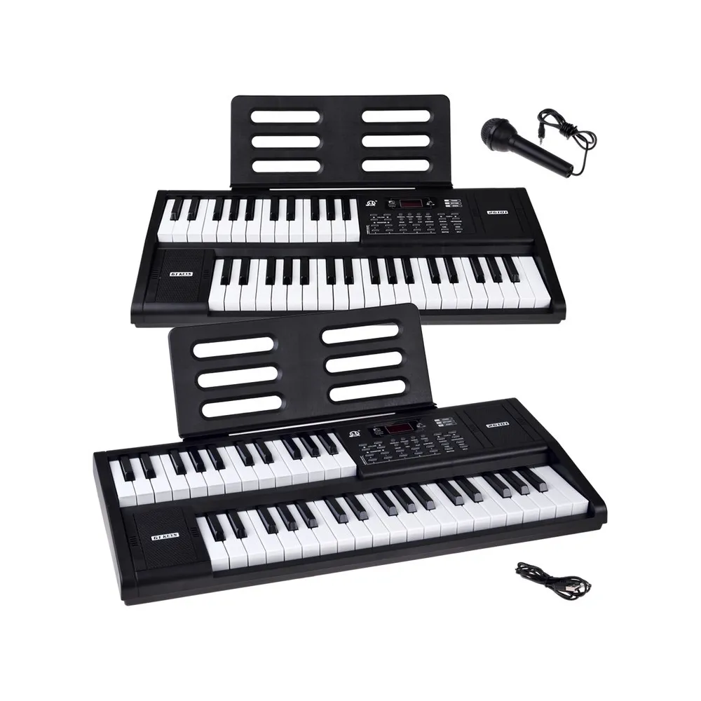 keyboard elektroniczny z 61 klawiszami i podziałem split widok z góry