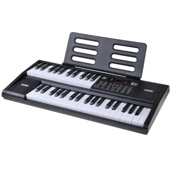 organy keyboard 61-klawiszowe z zamontowaną podstawką na nuty