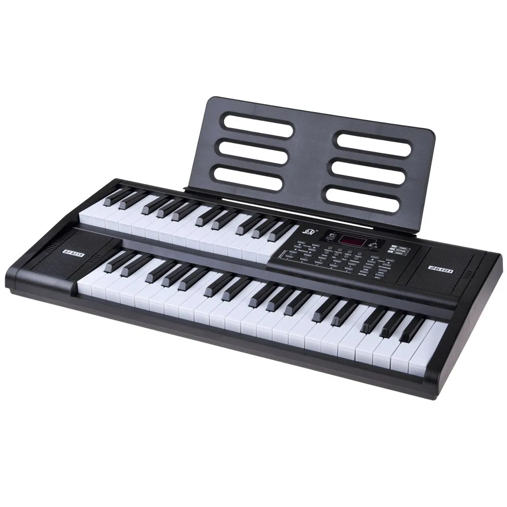 organy keyboard 61-klawiszowe z zamontowaną podstawką na nuty