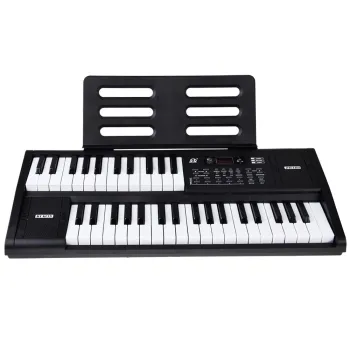 widok ogólny keyboardu z mikrofonem w zestawie
