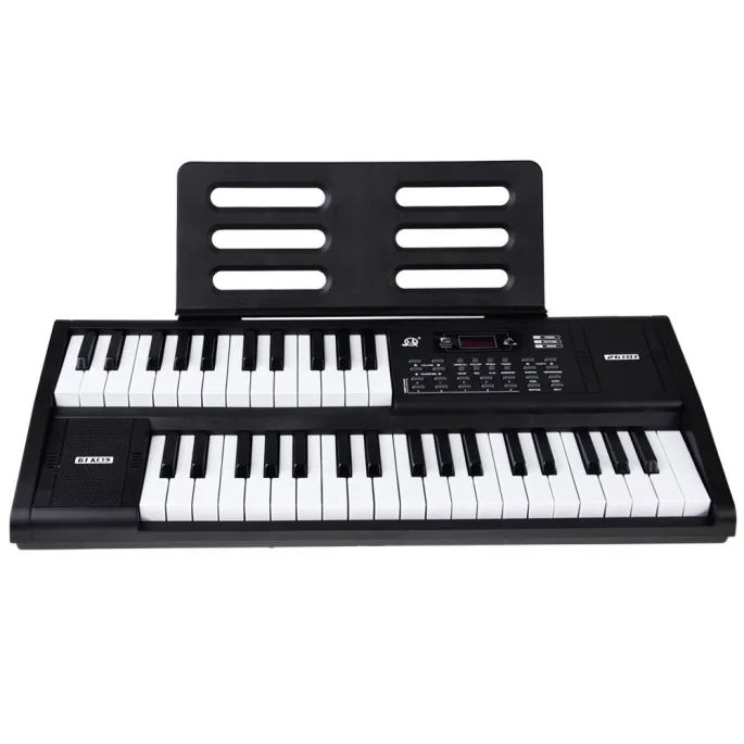 widok ogólny keyboardu z mikrofonem w zestawie