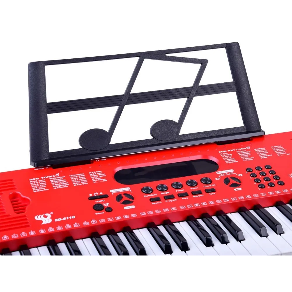 zbliżenie na przyciski keyboardu SD-6118 dla dzieci