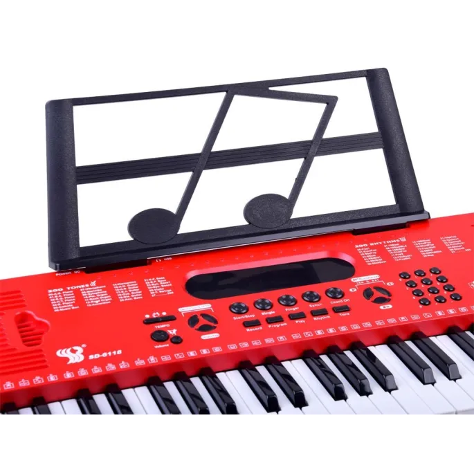 zbliżenie na przyciski keyboardu SD-6118 dla dzieci