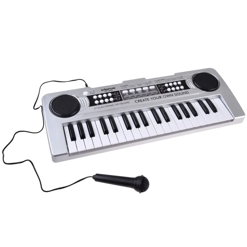 zbliżenie na klawisze mini keyboardu srebrnego model in0183