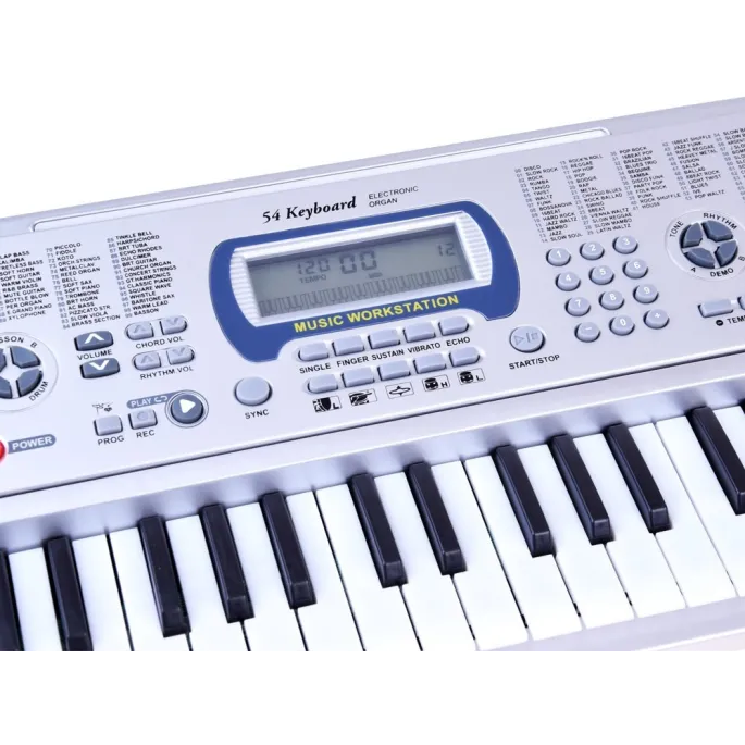 zbliżenie na 4-funkcyjny wyświetlacz LED keyboardu