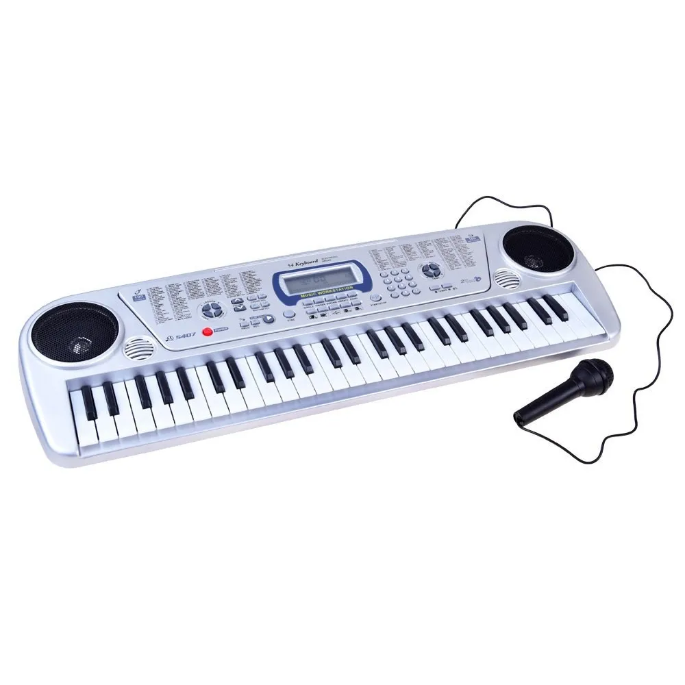 organy MQ5407 wraz z ładowarką i mikrofonem na białym tle