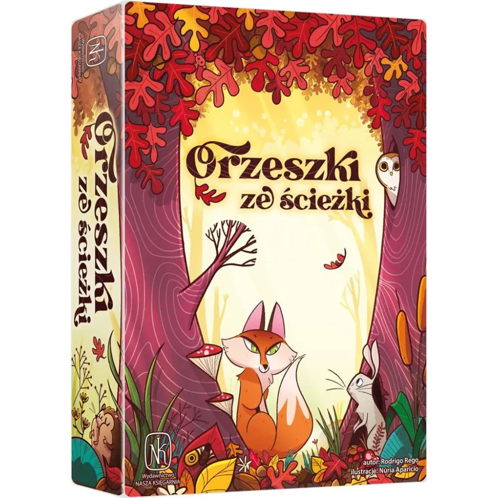 plansza gry Orzeszki ze ścieżki z kolorowymi ścieżkami i zwierzętami