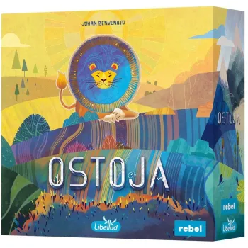 Pudełko gry planszowej Ostoja REBEL z elementami zestawu