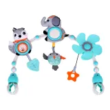 zbliżenie na kolorowe elementy zawieszki sensorycznej