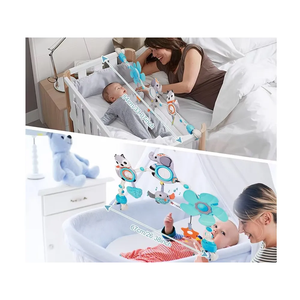 element słonika z lusterkiem i szeleszczącymi detalami na zawieszce