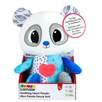 miękka panda z pulsującym serduszkiem w delikatnym, przyjaznym wzornictwie