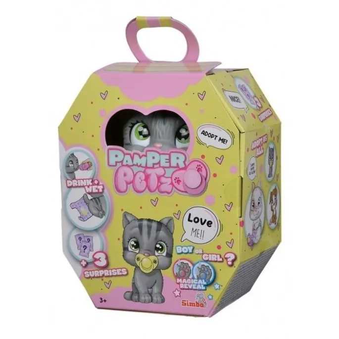 Papmer Petz Kotek z pieluszkowego gangu w papierowym pudełku z rączką