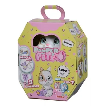 interaktywny króliczek Papmer Petz z akcesoriami i papierowym domkiem