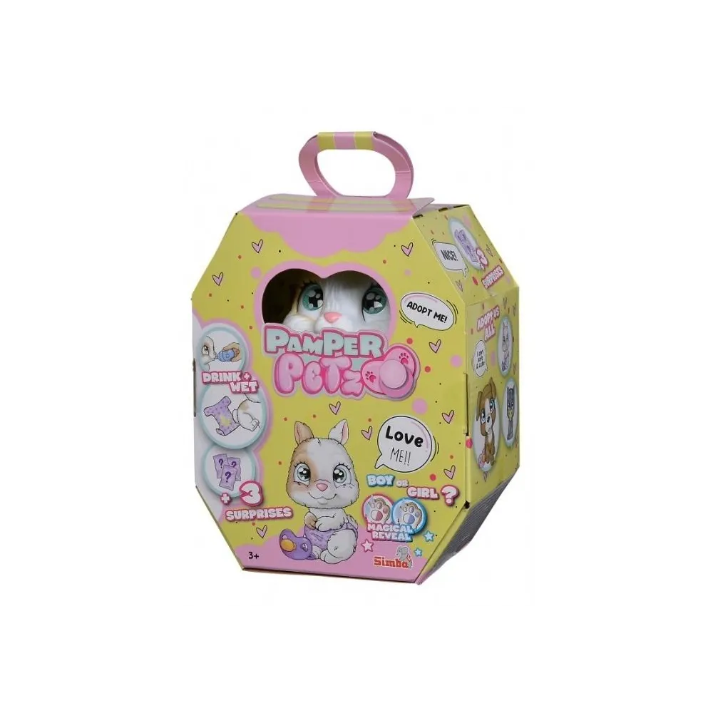 interaktywny króliczek Papmer Petz z akcesoriami i papierowym domkiem