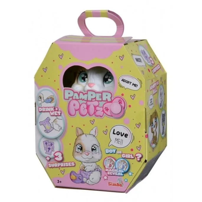 interaktywny króliczek Papmer Petz z akcesoriami i papierowym domkiem