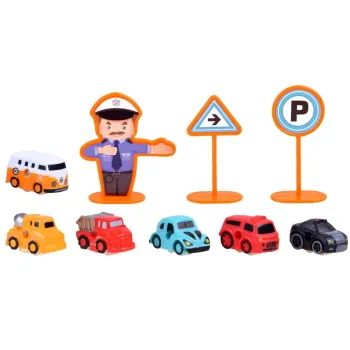 Parking tor dla autek elektryczna winda 6 autek naklejki ZA4376