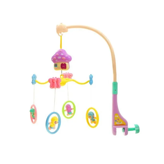 zbliżenie na pozytywkę w kształcie domku z uchwytem montażowym